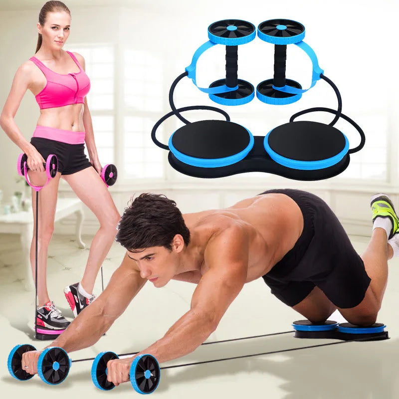 Ab Roller Wheel - Double Power Trainer for Gym, Arm, Waist, Leg & Abdominal Muscle Fitness Exercise - Image 4