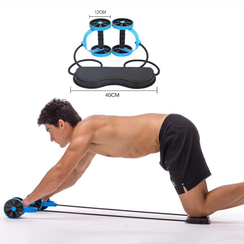 Ab Roller Wheel - Double Power Trainer for Gym, Arm, Waist, Leg & Abdominal Muscle Fitness Exercise - Image 9