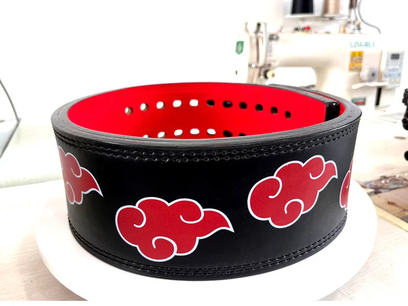 Fitness Strong Belt Squat Training Hard Pull Cowhide Powerlifting Belt Lever Buckle Weightlifting Strength Belt Waist Protector - Image 8